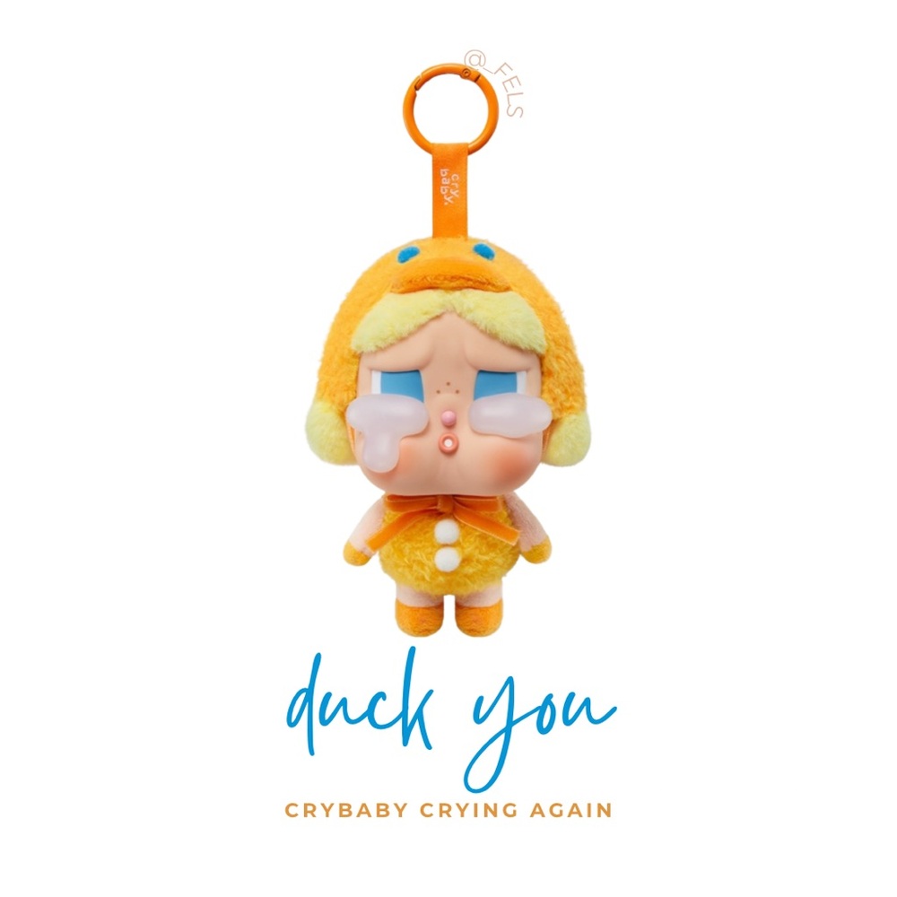 NEW | CRYBABY Crying Again Plush Pendant - Duck You